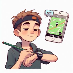Montre connectée gps ado